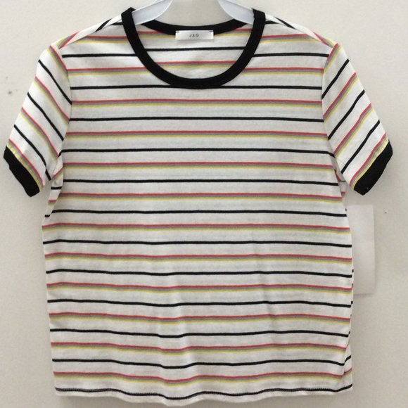 multi color stripe t-shirt medium - Picture 1 of 2